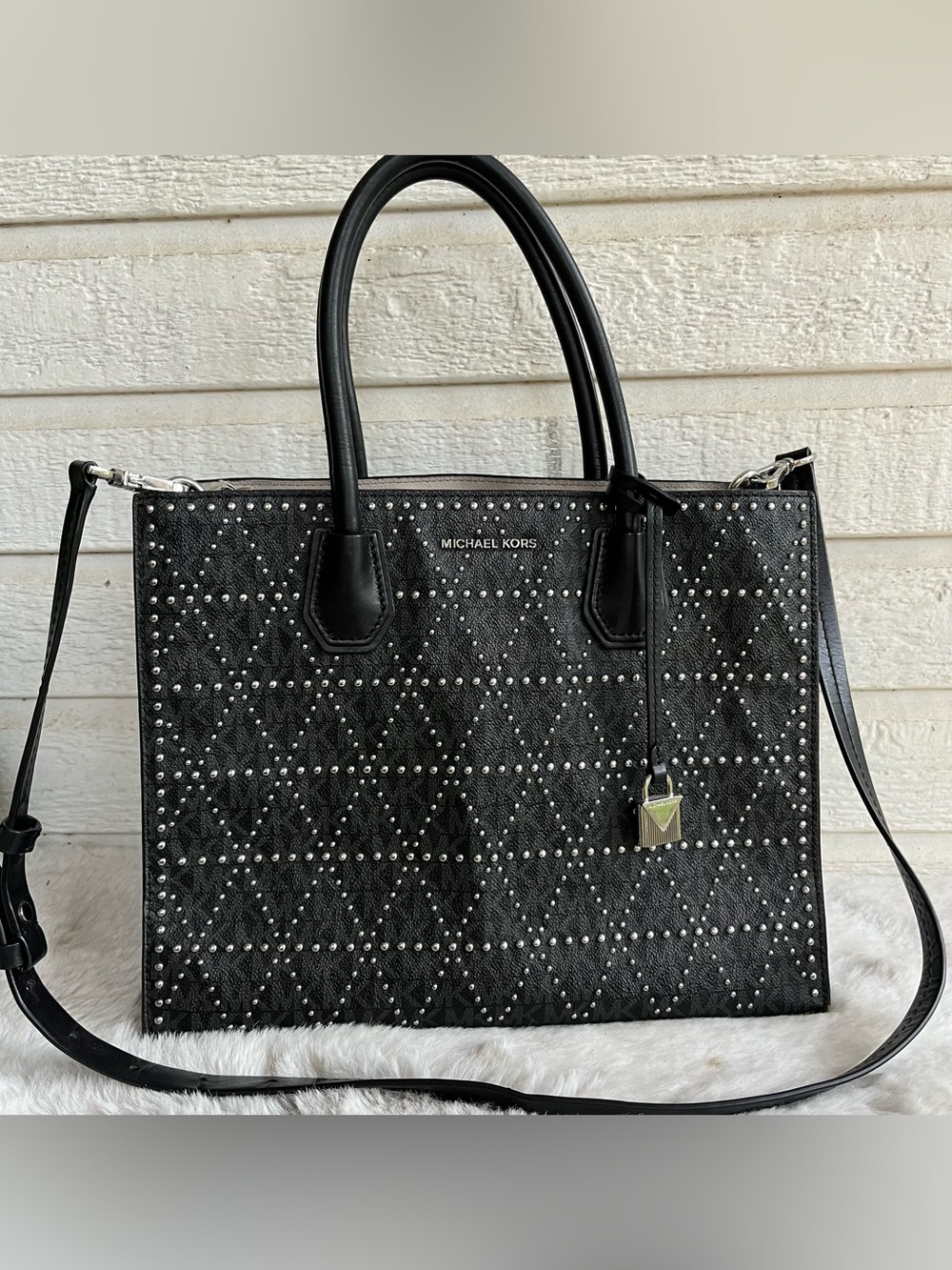 MICHAEL KORS Studded Mercer Large Tote Satchel Selma Ryder Marilyn Nolita Nayla